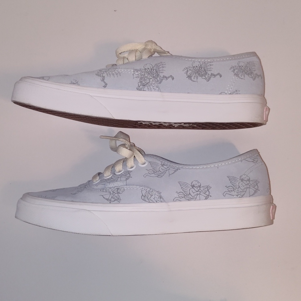 Vans Authentic Love You To Death Ballad Blue/True White Sneakers 2021 W8 M6.5 - Picture 2 of 11